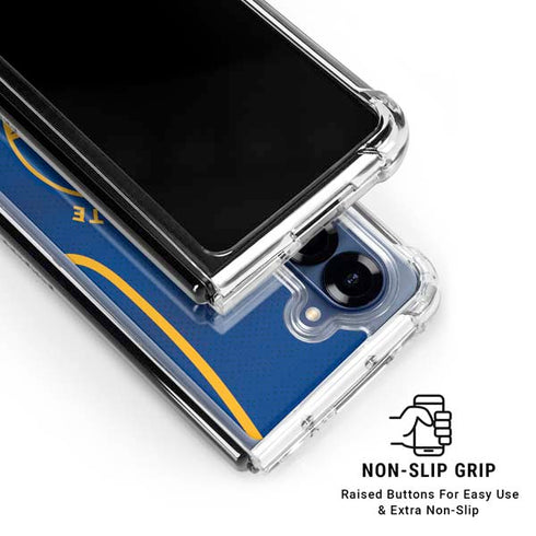 NBA Golden State Warriors Jersey Galaxy Z Fold6 Clear Case